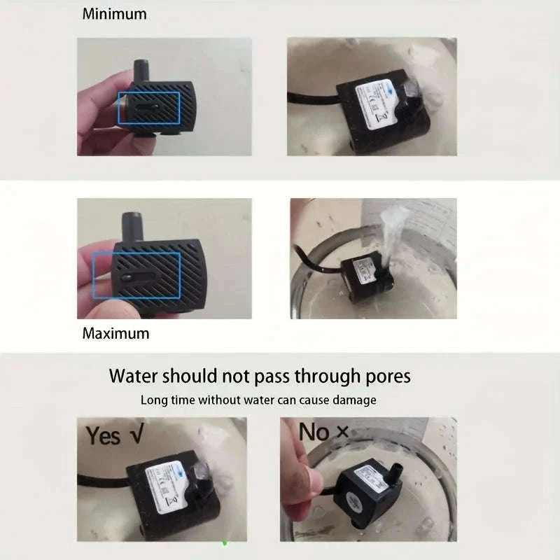 USB Electric Pet Water Fountain 1L Automatic Cat Dispenser-2 / USB Plug  DC5V / 1L