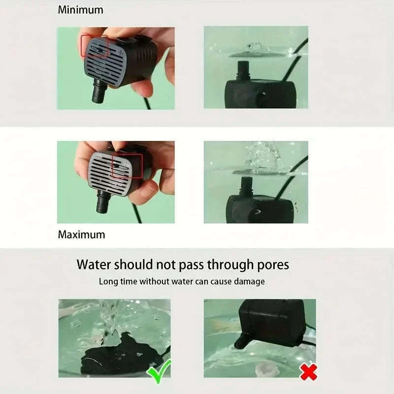 USB Electric Pet Water Fountain 1L Automatic Cat Dispenser-2 / USB Plug  DC5V / 1L