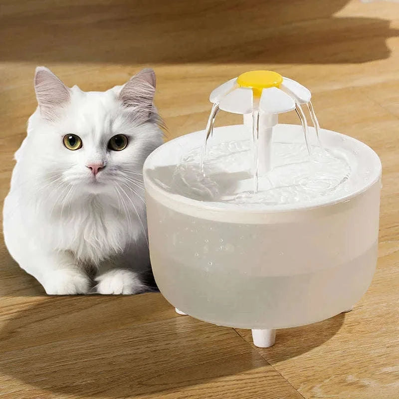 USB Electric Pet Water Fountain 1L Automatic Cat Dispenser-2 / USB Plug  DC5V / 1L