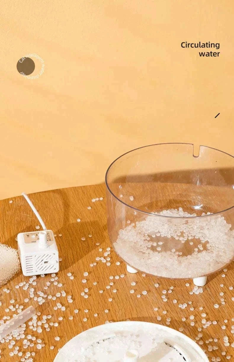 USB Electric Pet Water Fountain 1L Automatic Cat Dispenser-2 / USB Plug  DC5V / 1L