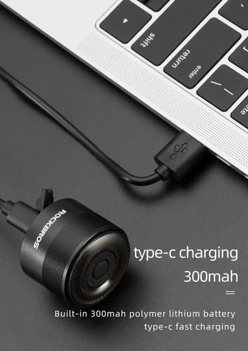 USB Rechargeable Bicycle Rear Light with Smart Sensing & IPX6 Waterproof-Q1
