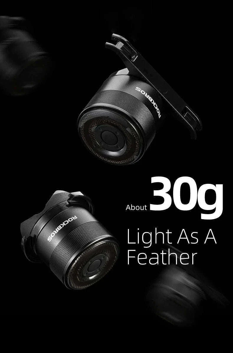 USB Rechargeable Bicycle Rear Light with Smart Sensing & IPX6 Waterproof-Q1