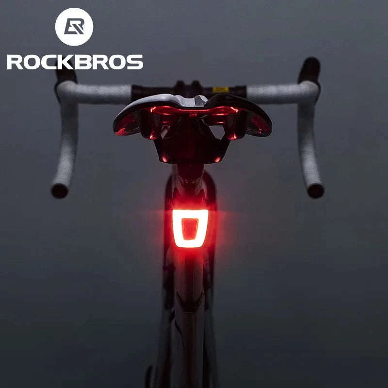 USB Rechargeable Bike Tail Light with 9 Modes Waterproof LED-Default Title