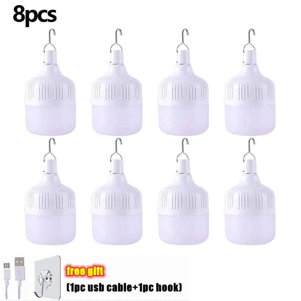USB Rechargeable LED Portable Lantern for Outdoor Use-450w / 2pcs