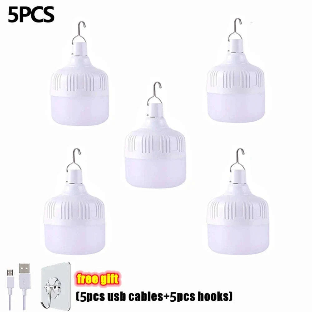 USB Rechargeable LED Portable Lantern for Outdoor Use-450w / 2pcs
