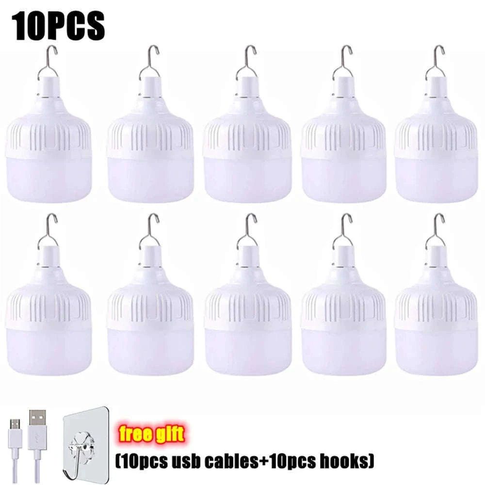 USB Rechargeable LED Portable Lantern for Outdoor Use-450w / 2pcs