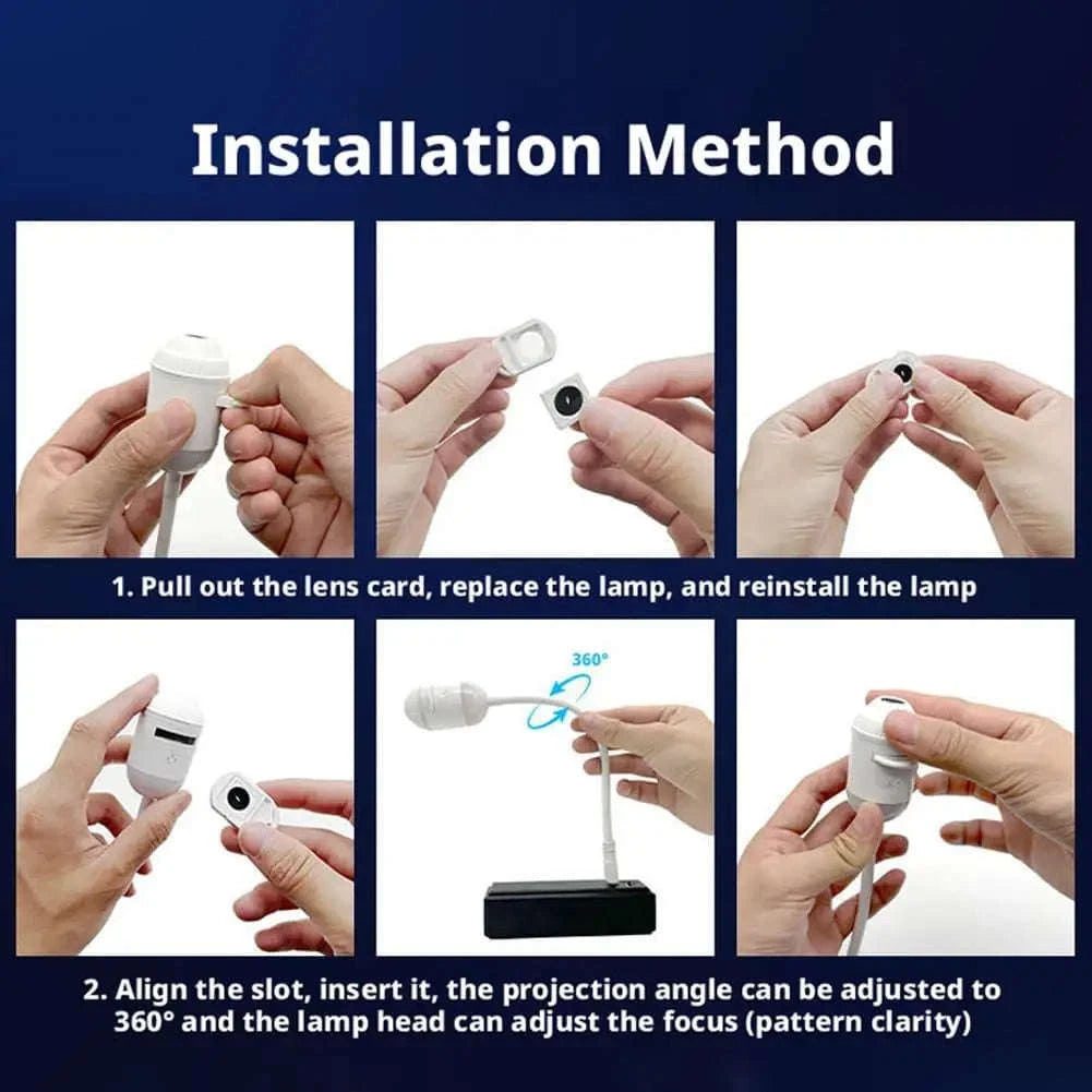 USB Starry Sky Projection Light-6in1