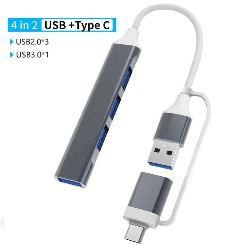 USB Type C Adapter Docking Station Multi-Port Hub-7 in 2 PD / China Mainland