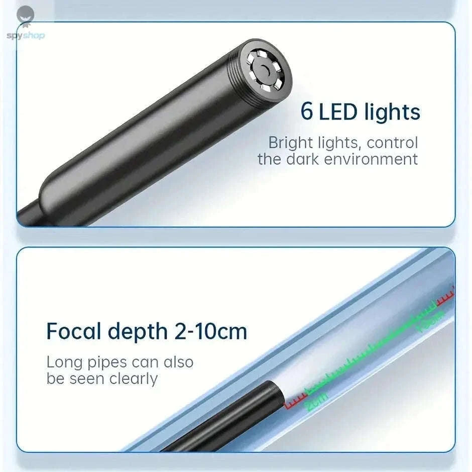 USB Type C Endoscope Inspection Camera with LEDs and Waterproof Design-3m