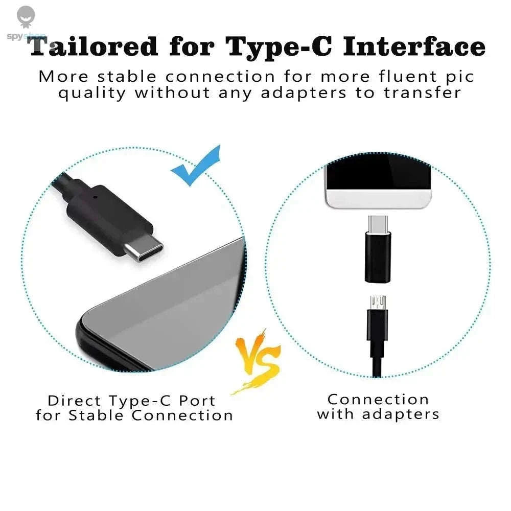 USB Type C Endoscope Inspection Camera with LEDs and Waterproof Design-3m