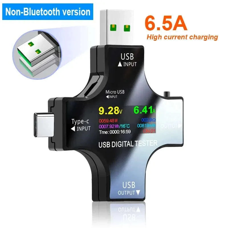 USB Type‑C PD Digital Tester 8A Voltage & Current Monitor-With Bluetooth