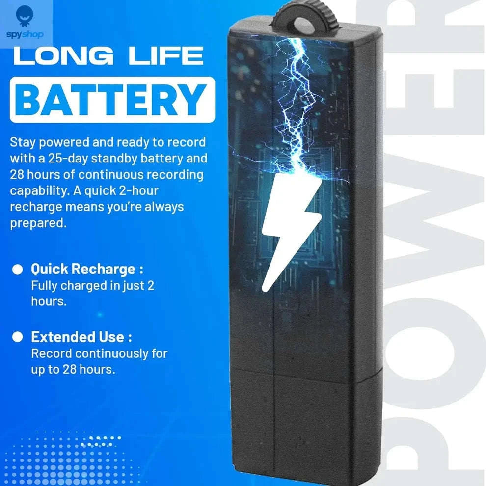 USB Voice Recorder Flash Drive with Discreet Design and Sound Activation-Default Title