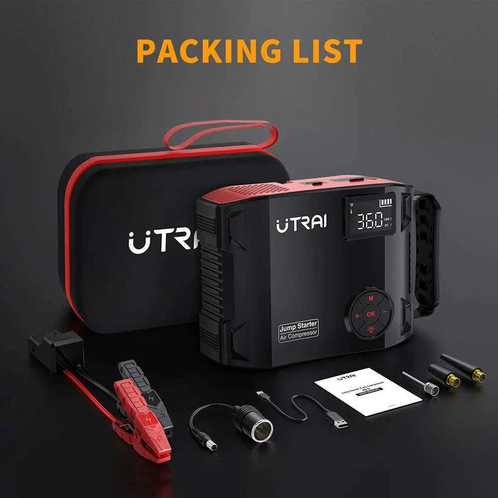 UTRAI 4-in-1 Jump Starter Power Bank with Air Compressor-2000A JS-5 / Poland