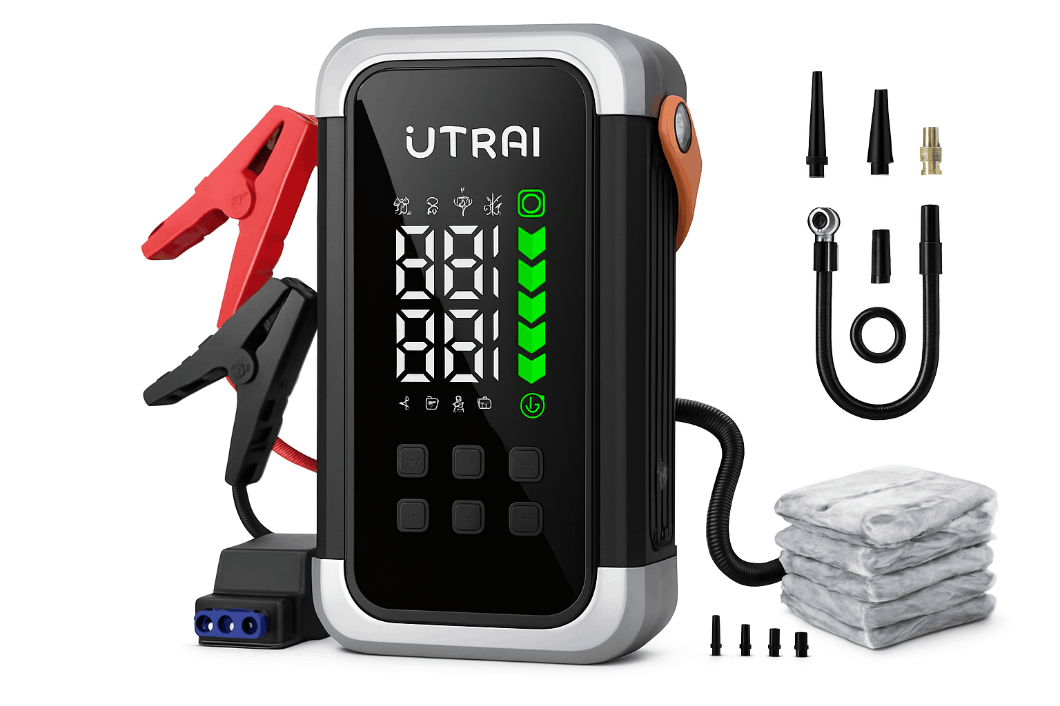 UTRAI 5-in-1 Car Jump Starter Air Pump Power Bank with 6 Modes-JS-40 6000A / China Mainland