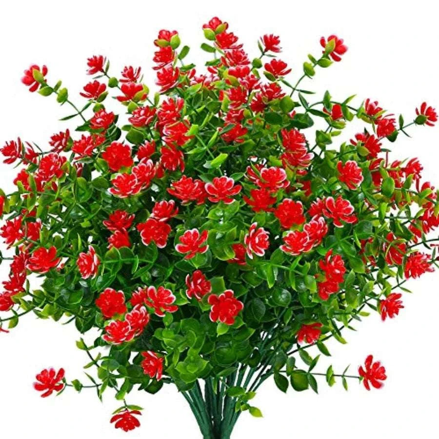 UV Resistant Artificial Boxwood Flowers – 2 Bundle Outdoor Decor-United States