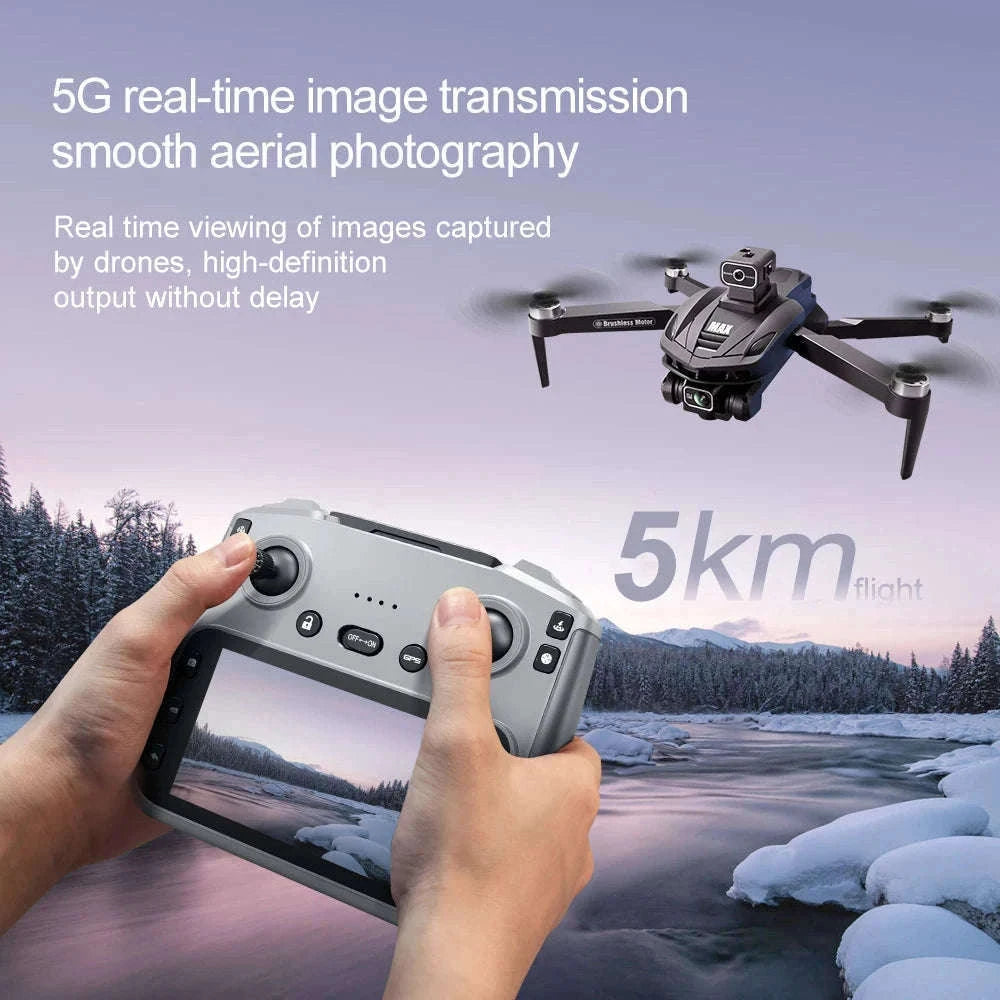 V168 Pro Max GPS Drone with 8K Camera and Built-In Screen-V168 Max-Screen