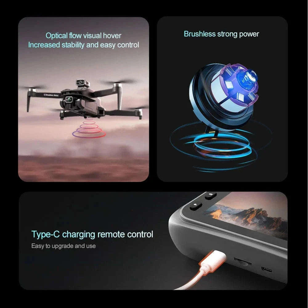 V168 Pro Max GPS Drone with 8K Camera and Built-In Screen-V168 Max-Screen