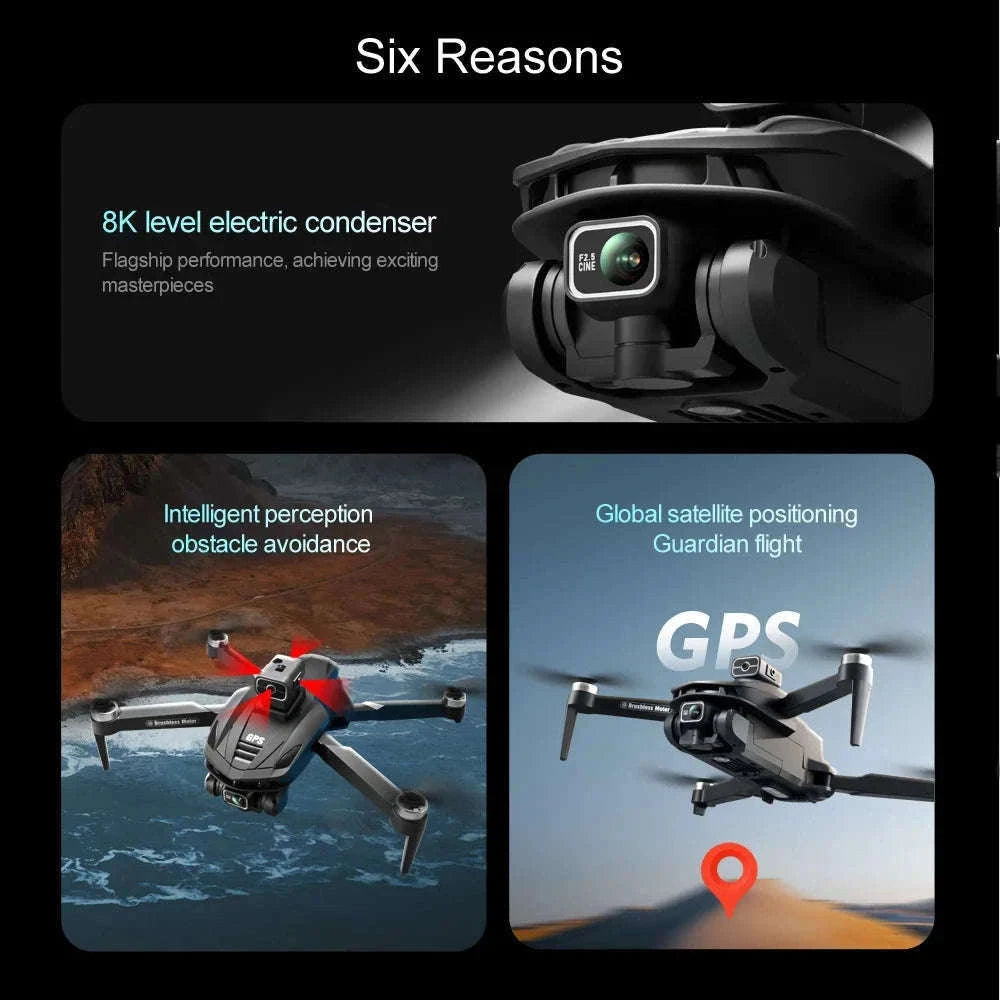 V168 Pro Max GPS Drone with 8K Camera and Built-In Screen-V168 Max-Screen