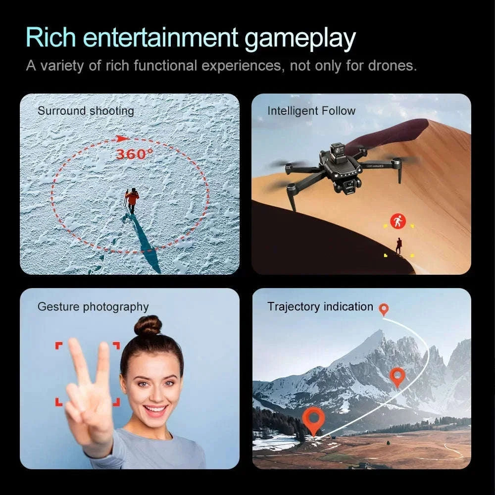 V198 GPS Drone with 8K Camera, Obstacle Avoidance & 3KM Range-Screen-8K-3B