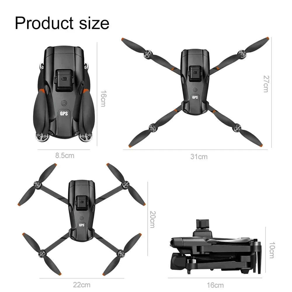 V198 GPS Drone with 8K Camera, Obstacle Avoidance & 3KM Range-Screen-8K-3B