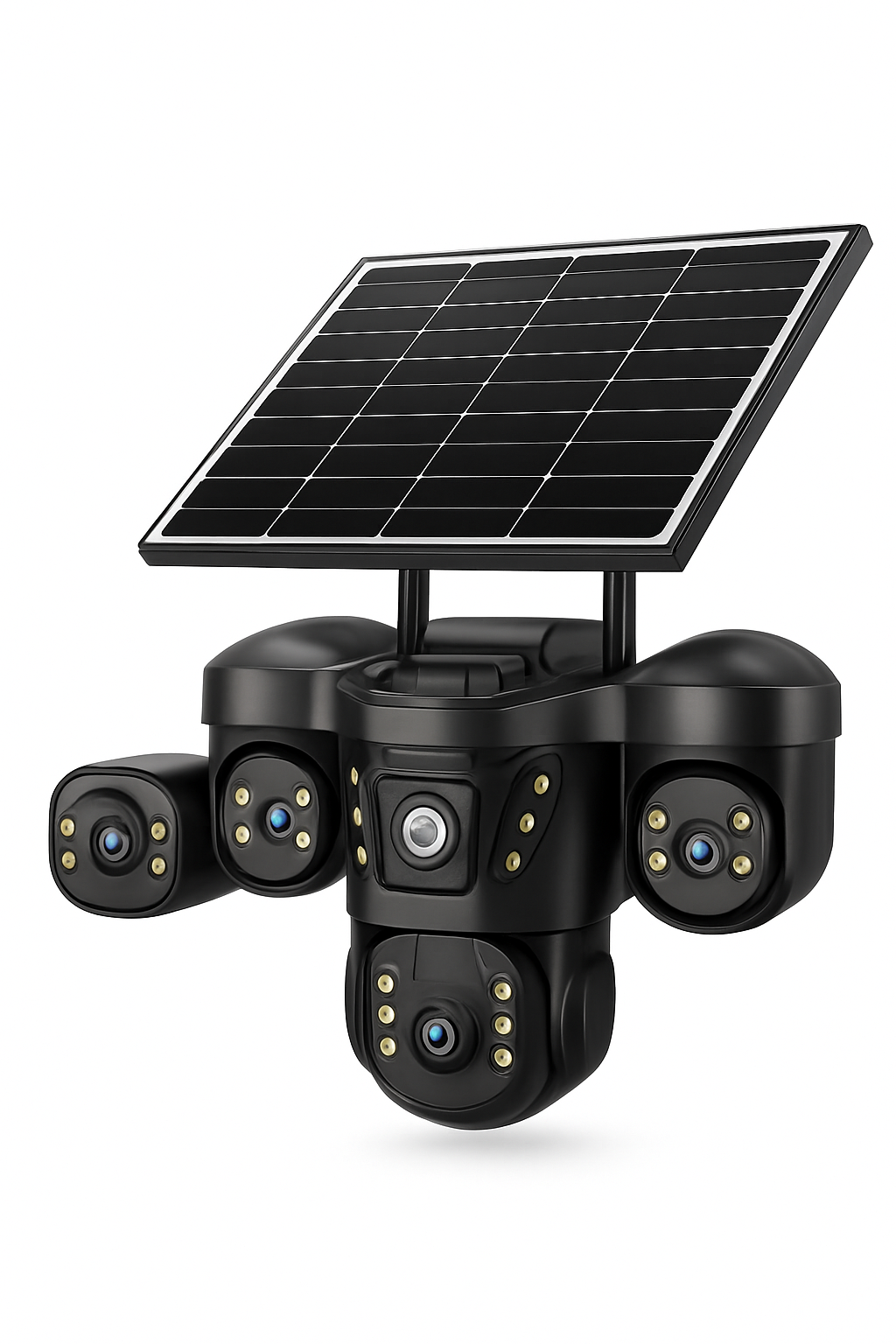 15MP 6K Solar-Powered 4G Triple-Lens Outdoor Security Camera