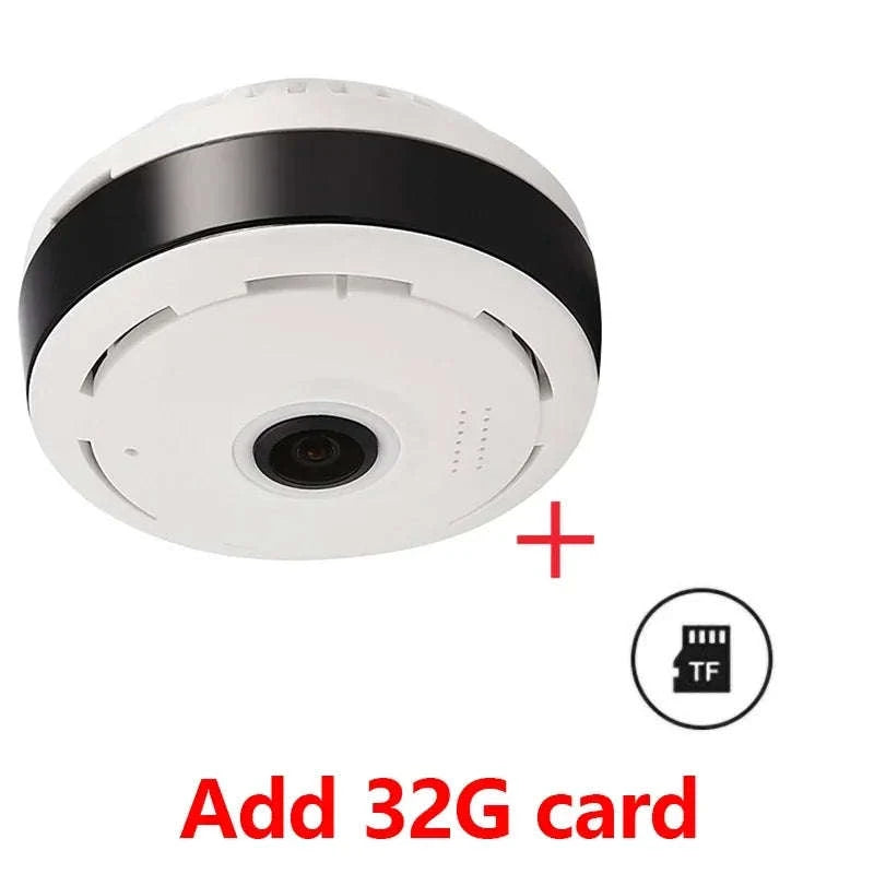 V380 Pro WiFi Panorama Camera 1080P Security Camera-camera with 64G card