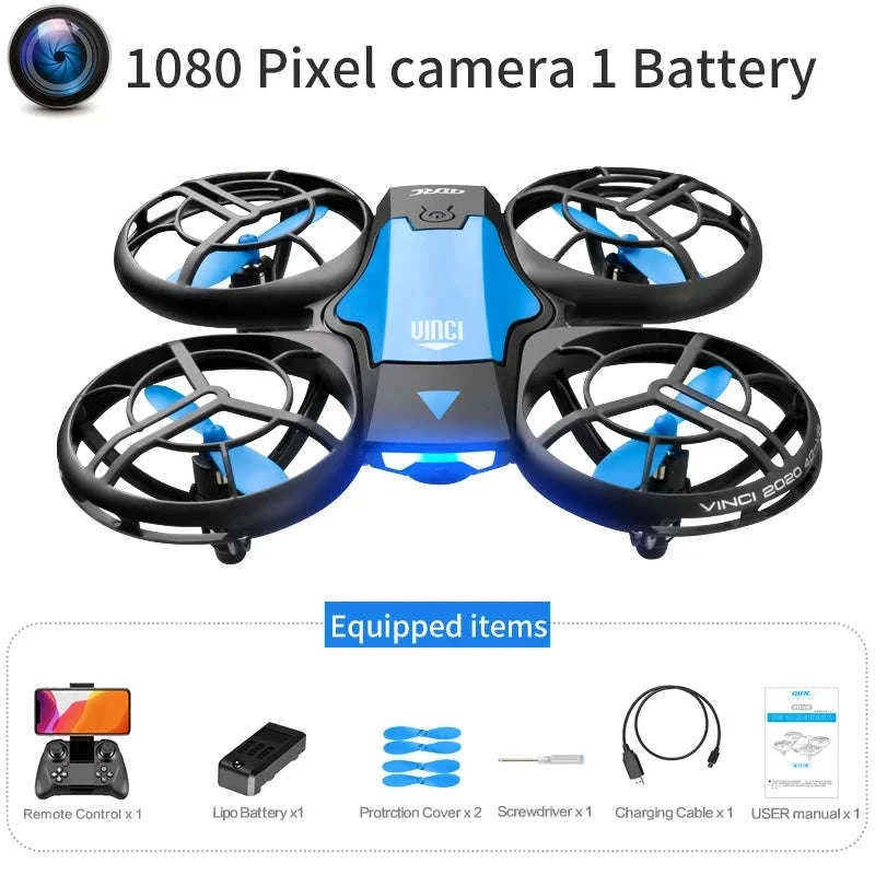 V8 Mini Drone 4K WiFi FPV Camera Flight Drone-1080P camera 1B
