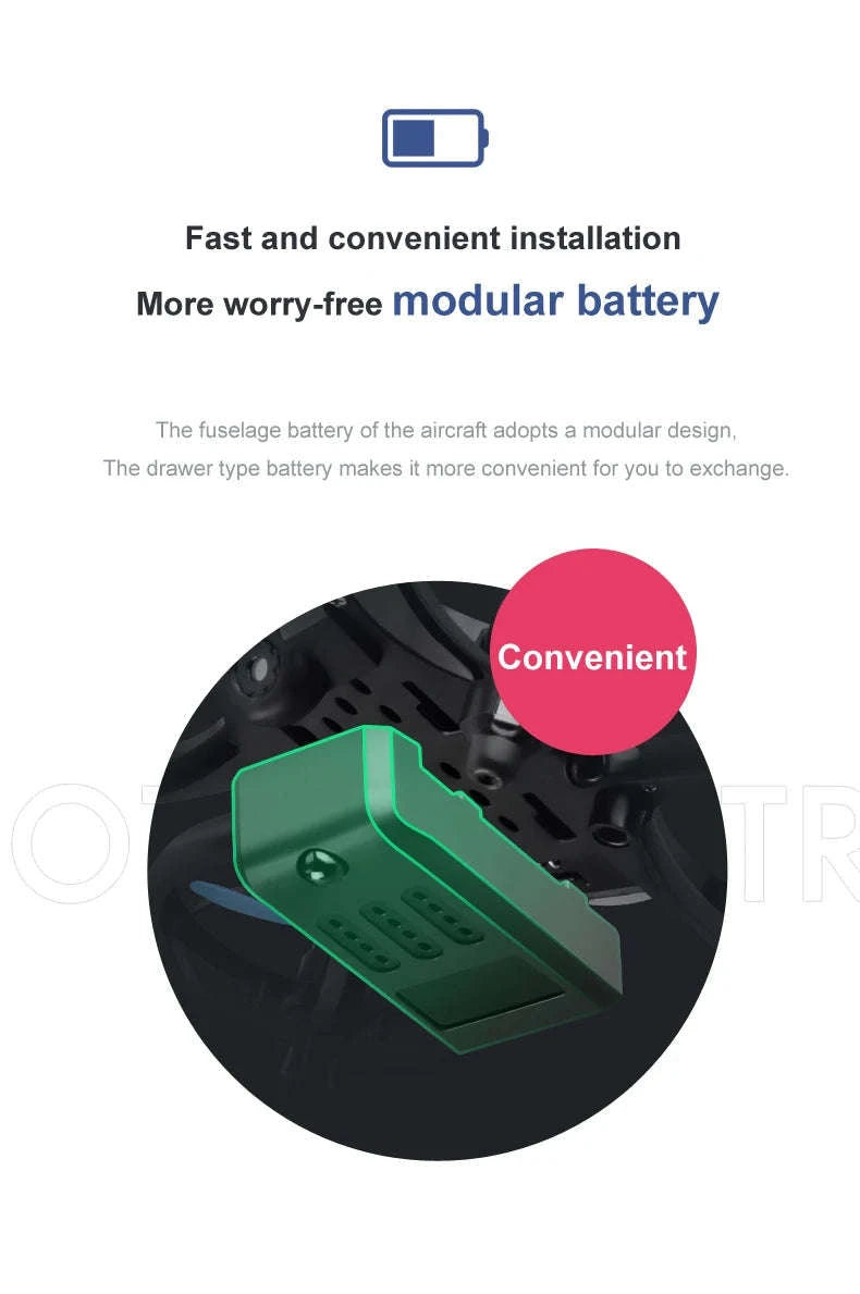 V8 Mini Drone 4K with HD Camera WiFi FPV & Live Streaming-1080P camera 1B