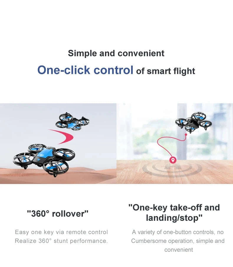 V8 Mini Drone 4K with HD Camera WiFi FPV & Live Streaming-1080P camera 1B