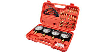 4-Gauge Carburetor Synchronizer Tool Kit with Hoses & Adapters
