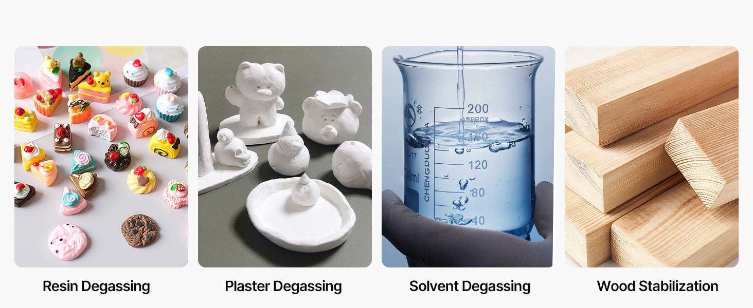 Vacuum Chamber Kit 3.5 CFM Pump for Resin Degassing & Wood Stabilizing-3 Gallon / US / United States