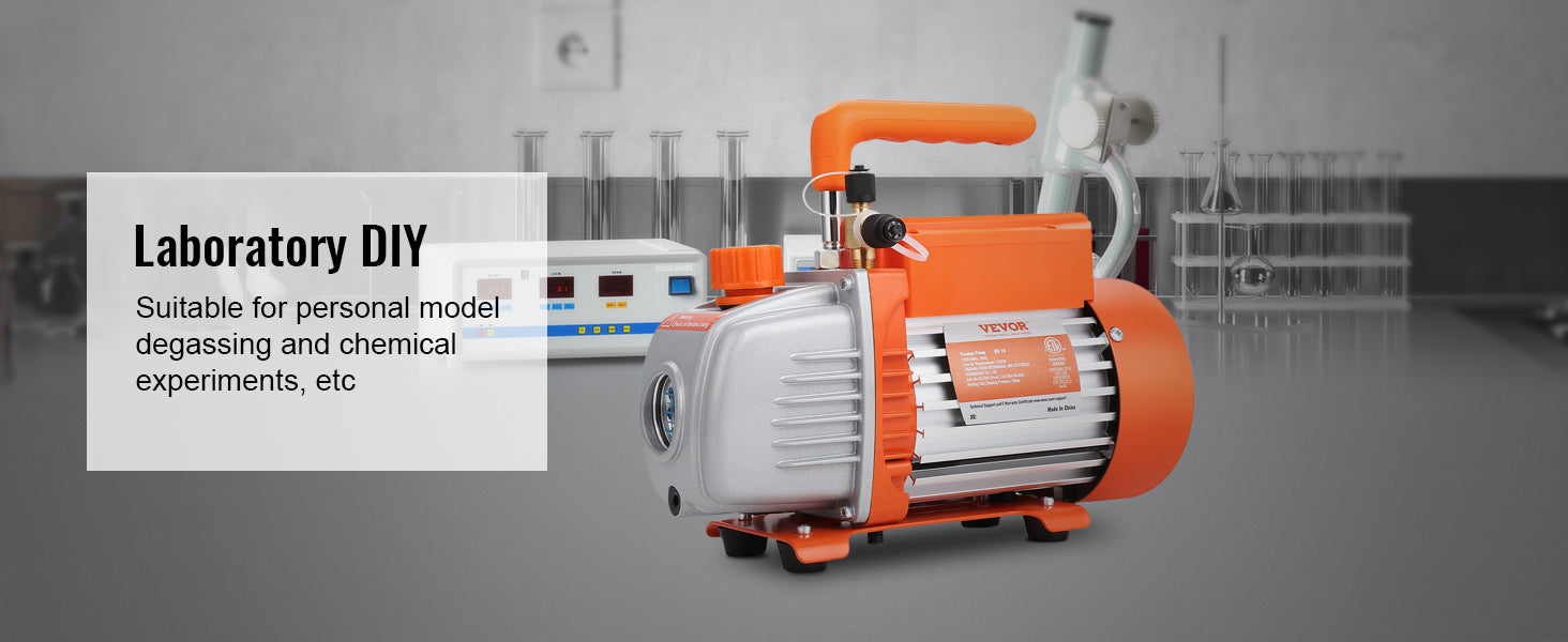 VEVOR HVAC-vacuümpomp 3,5–7 CFM 1- en 2-traps AC120V