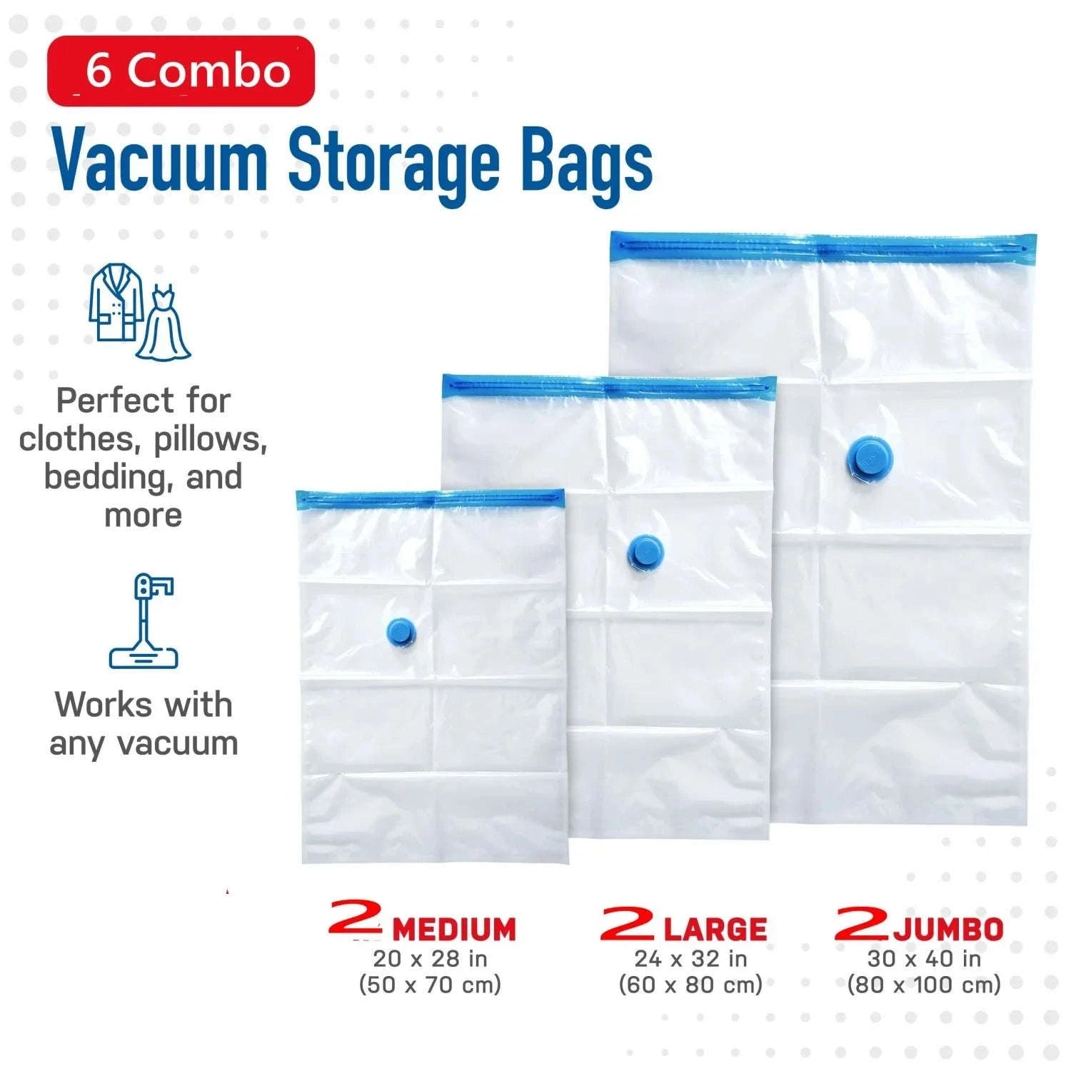Vacuum Storage Bags for Clothing & Bedding-1pc (60 X80cm)