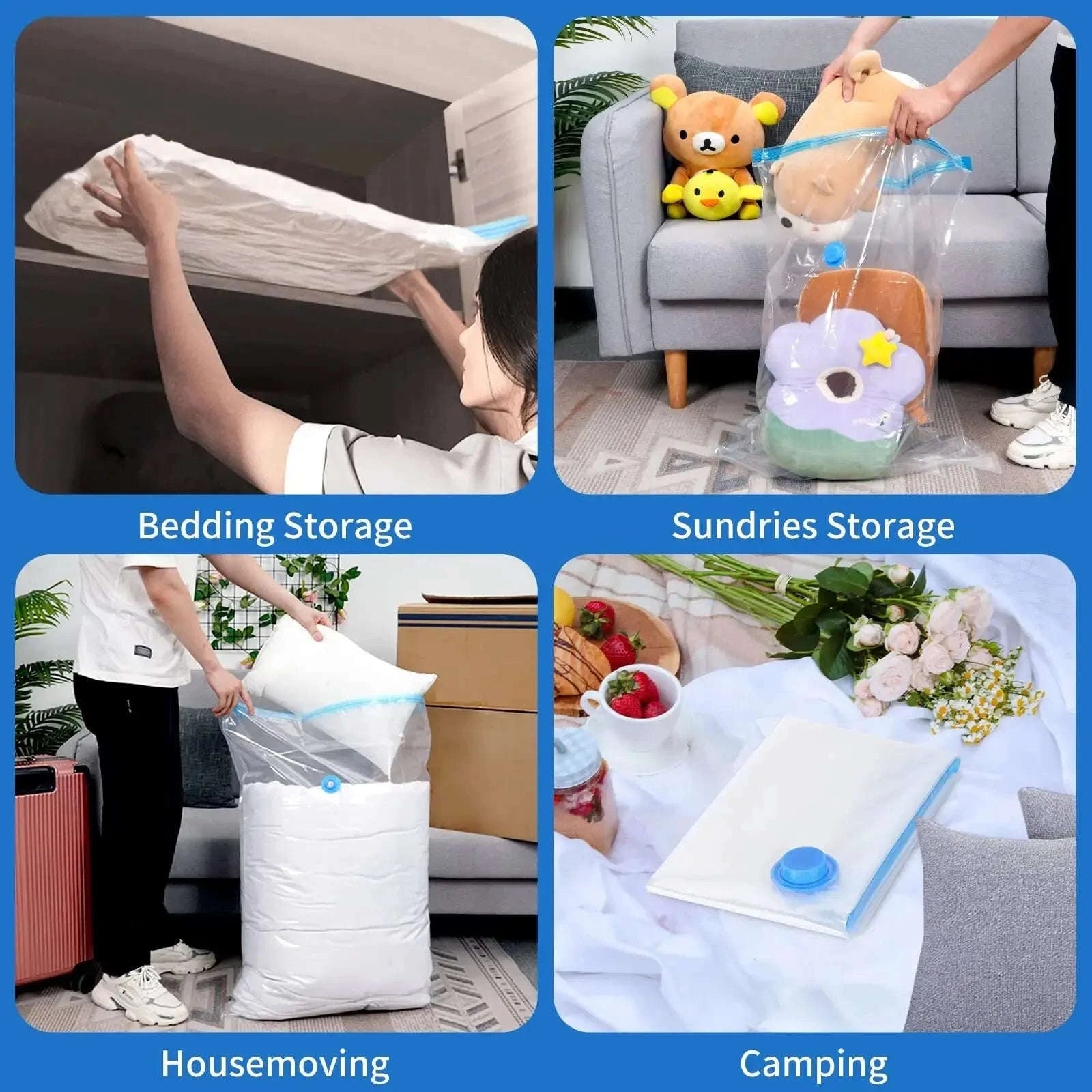 Vacuum Storage Bags for Clothing & Bedding-1pc (60 X80cm)