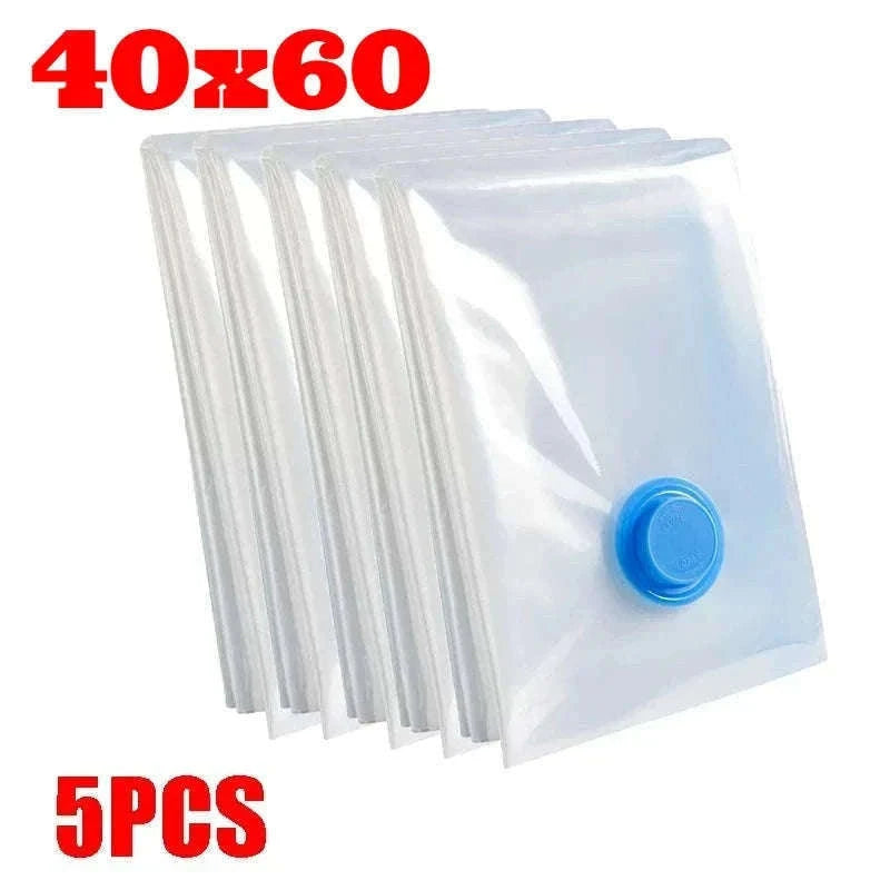 Vacuum Storage Bags with Pump for Clothes and Bedding-50x70-5pcs