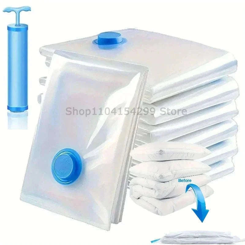 Vacuum Storage Bags with Pump for Clothes and Bedding-50x70-5pcs
