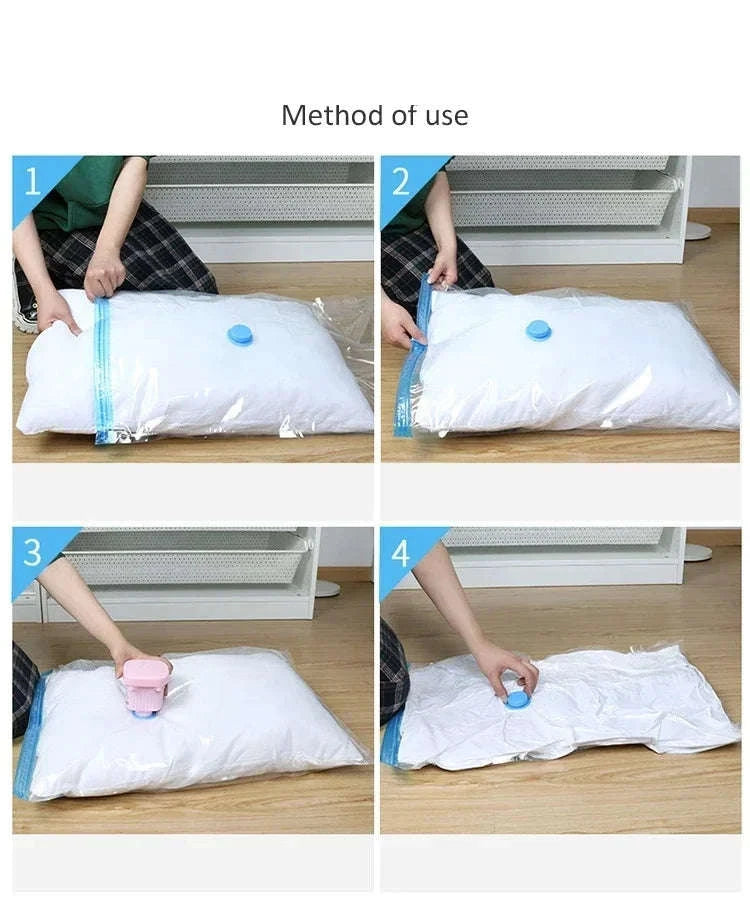 Vacuum Storage Bags with Pump for Clothes and Bedding-50x70-5pcs