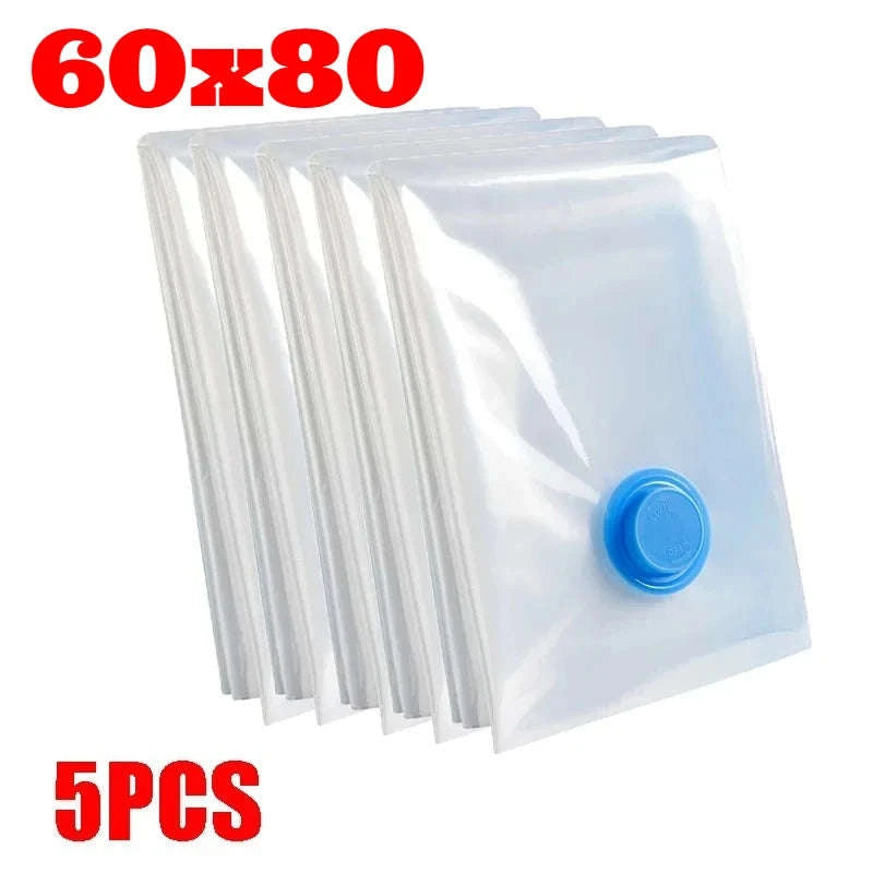 Vacuum Storage Bags with Pump for Clothes and Bedding-50x70-5pcs