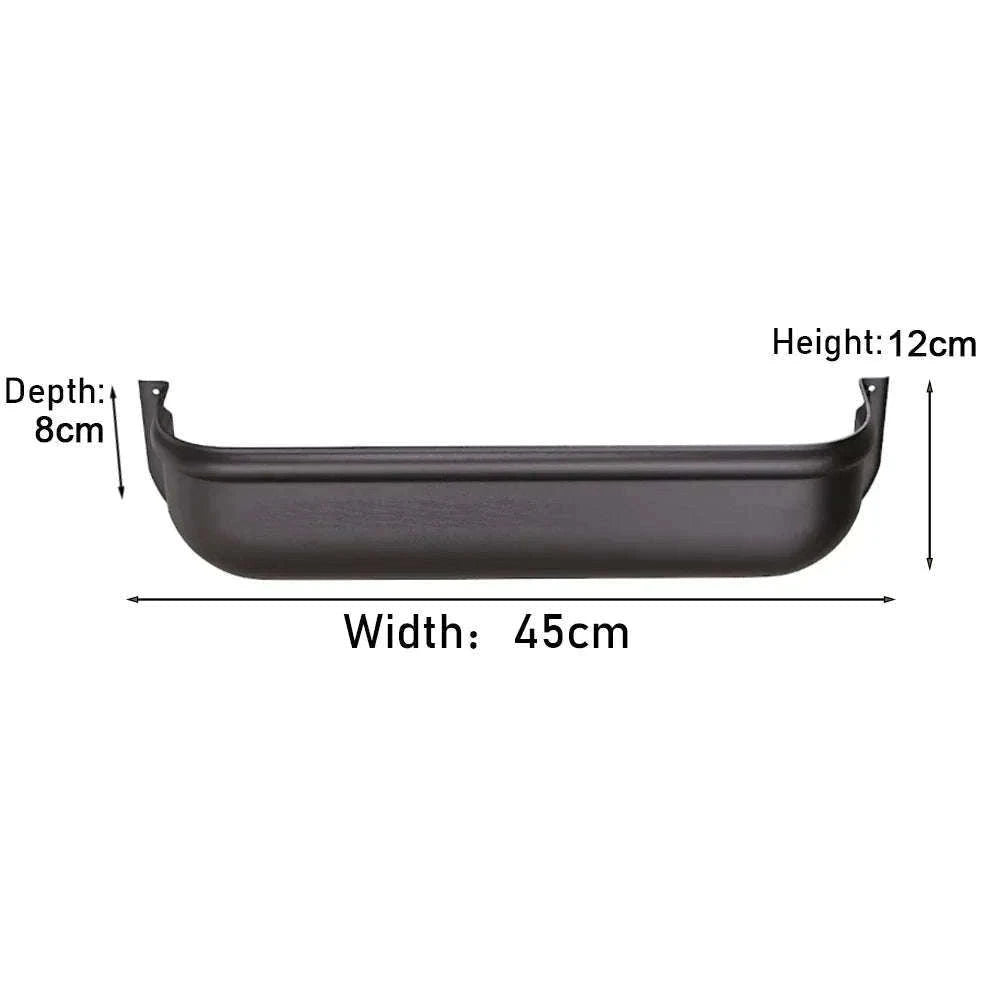 Van Camper Door Storage Shelf Organizer with Screws, 45cm-black
