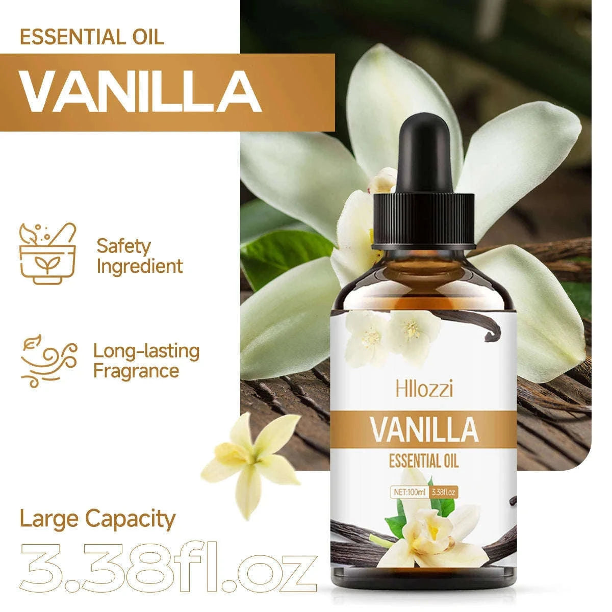Vanilla Essential Oil for Face, Soap, and Home Blends-vanilla / 100ml / Other