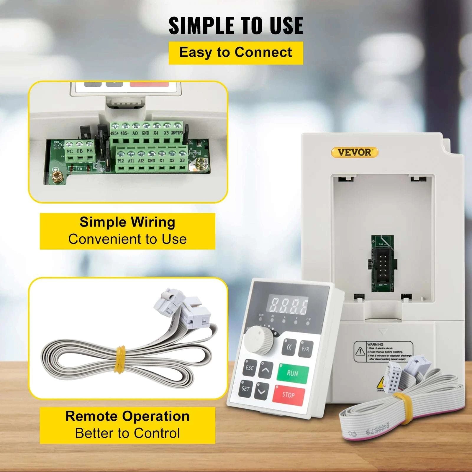 Variable Frequency Drive 2.2–7.5KW VFD Inverter CNC Motor Controller 110V/220V-4KW 5.5HP 220V / United States