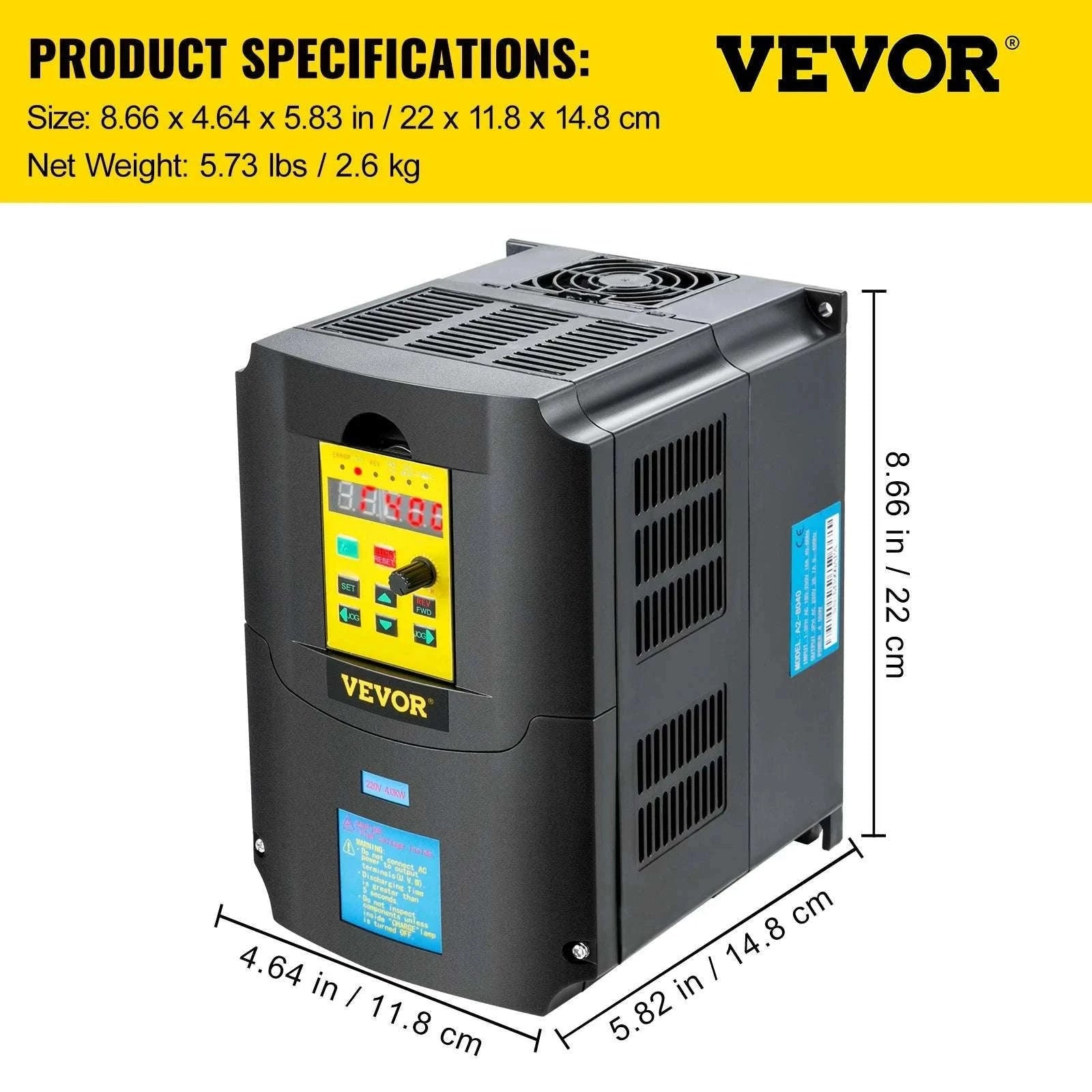 Variable Frequency Drive 2.2–7.5KW VFD Inverter CNC Motor Controller 110V/220V-4KW 5.5HP 220V / United States