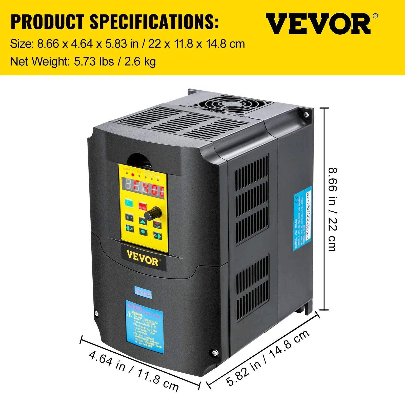 Variable Frequency Drive 2.2–7.5KW VFD Inverter CNC Motor Controller 110V/220V-4KW 5.5HP 220V / United States