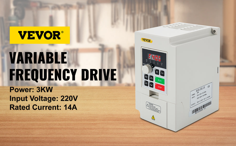 Variable Frequency Drive 2.2–7.5KW VFD Inverter CNC Motor Controller 110V/220V