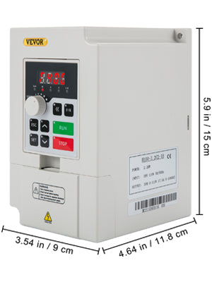 Variable Frequency Drive 2.2–7.5KW VFD Inverter CNC Motor Controller 110V/220V