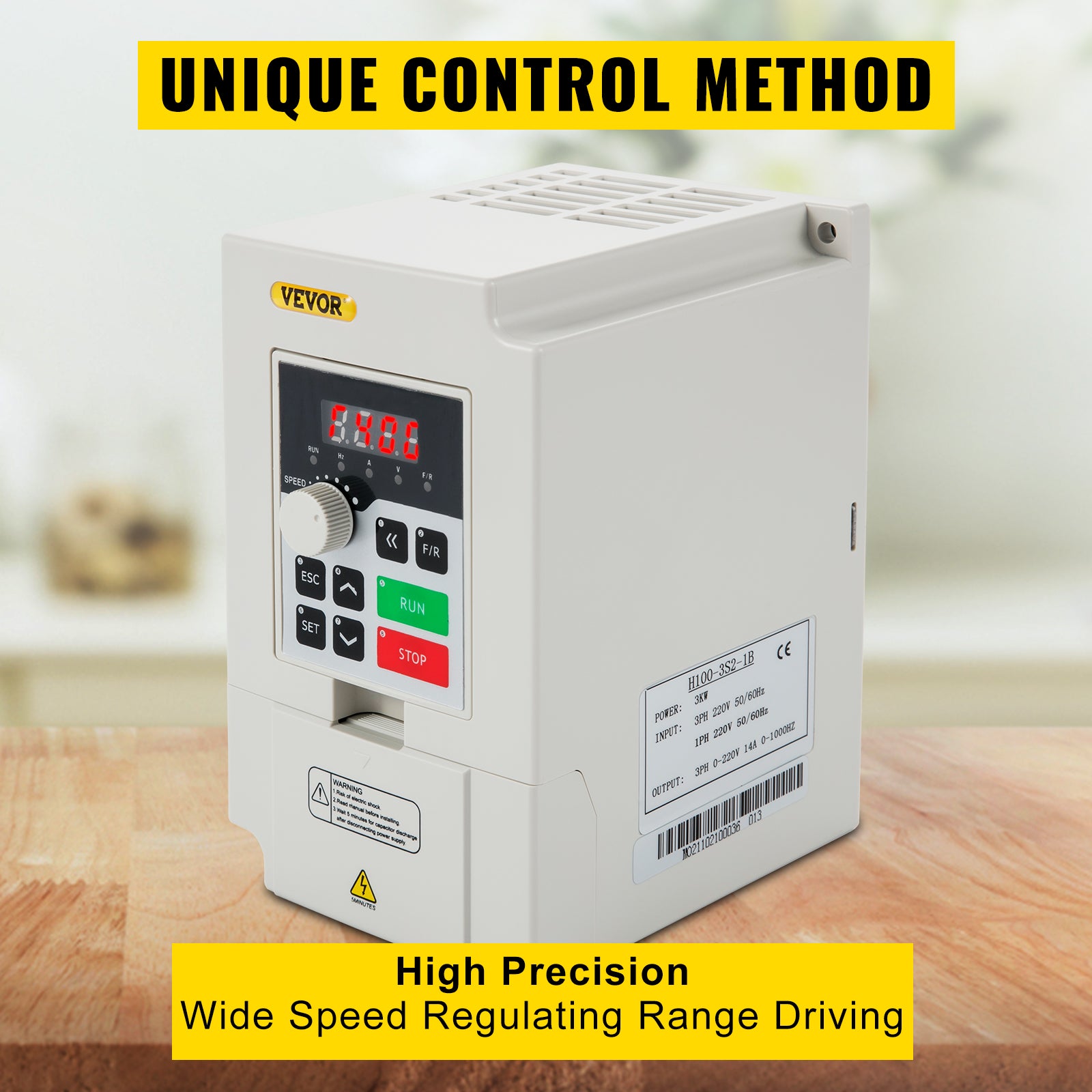 Variable Frequency Drive 2.2–7.5KW VFD Inverter CNC Motor Controller 110V/220V