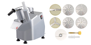 Electric Vegetable Cutter with 6 Cutting Disks for Slicing and Shredding