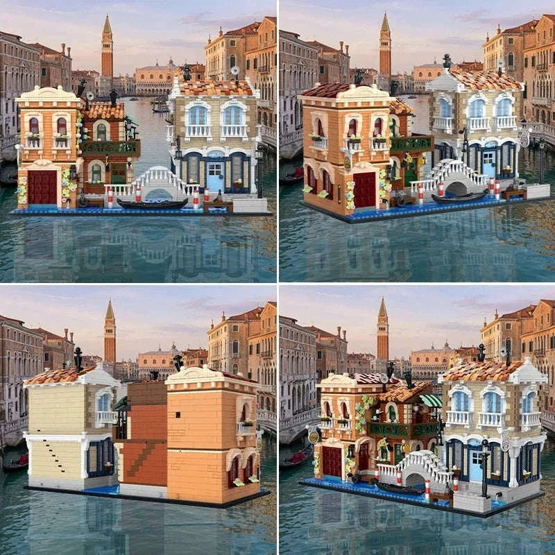 Venice Waterfront LED Brick Model Kit, 4610 Pieces-with box / Poland