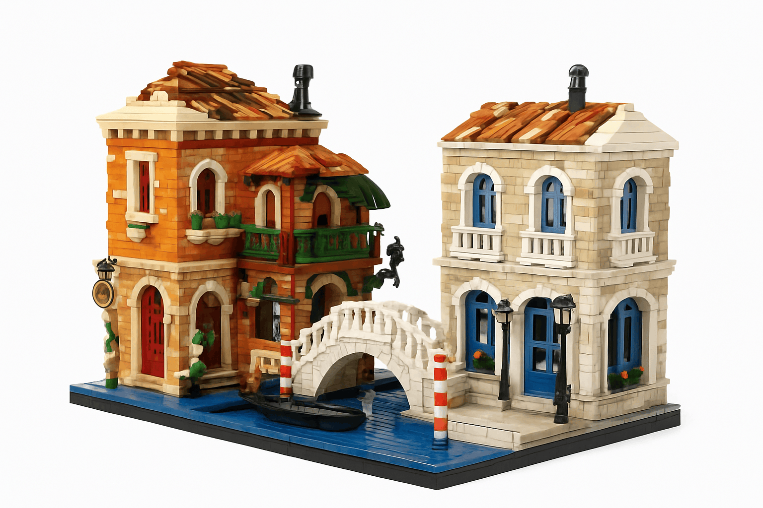 Venice Waterfront LED Brick Model Kit, 4610 Pieces-with box / Poland