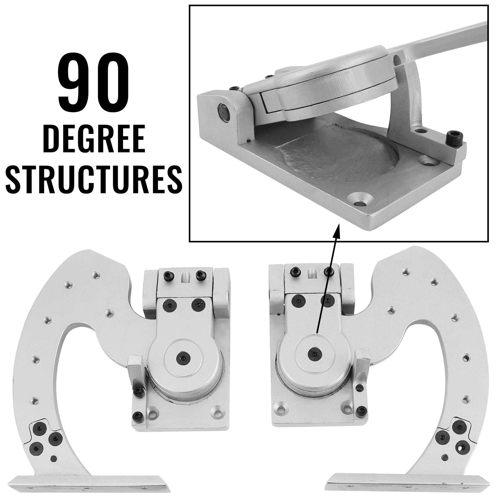 Vertical Door Hinges Bolt Kit Adjustable 90 Degrees Universal Fit-United States
